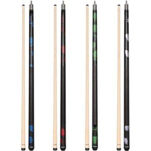 4 Pieces Pool Stick Cue Stick 58 inch 18 oz 19 oz 20 oz 21 oz Pool Cue Billiard